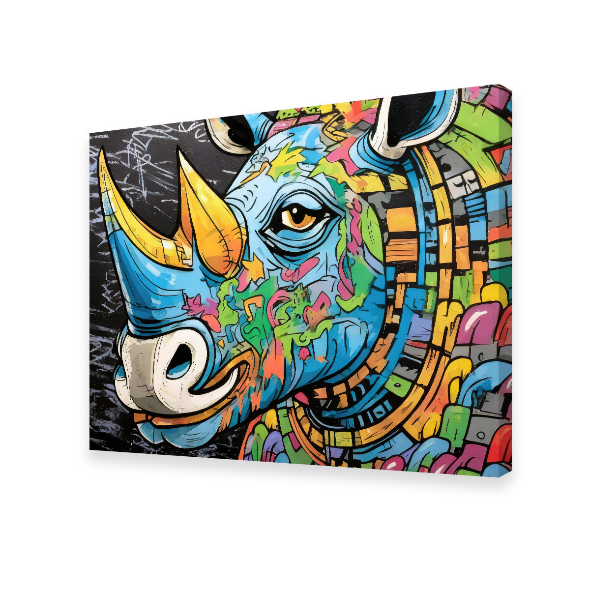 Rhino Graffiti Wall Art