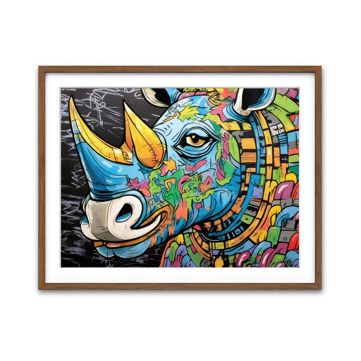 Framed Print 4x3 Walnut