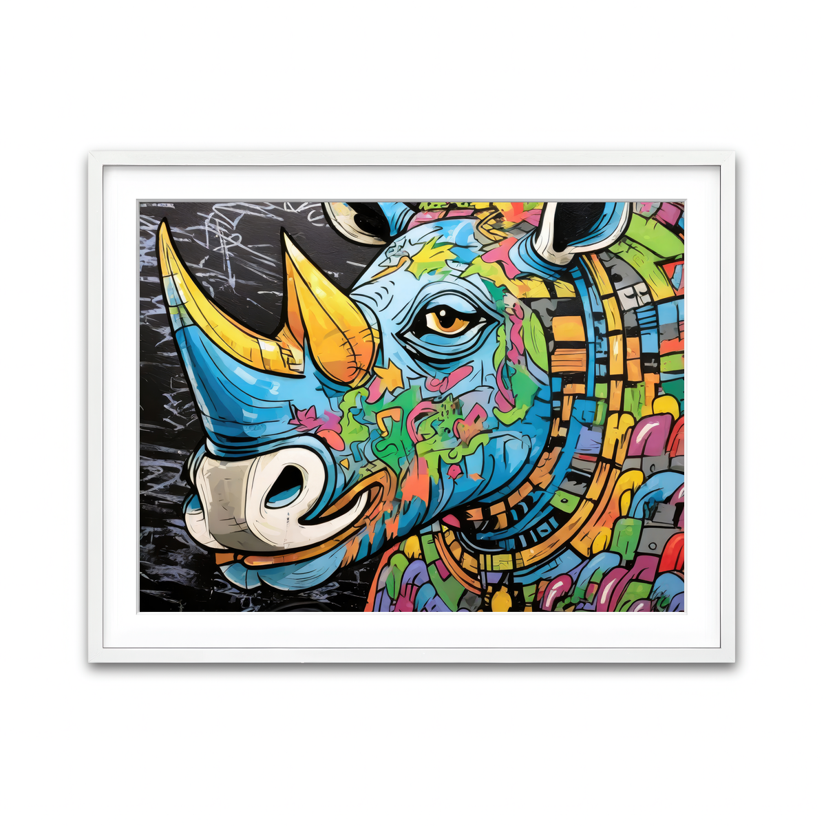 Framed Print 4x3 White