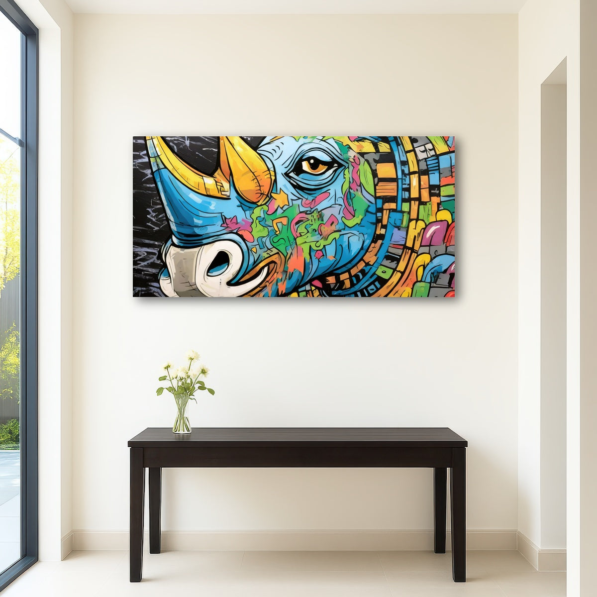 AUTO-MOCKUP ROOM | rhino graffiti