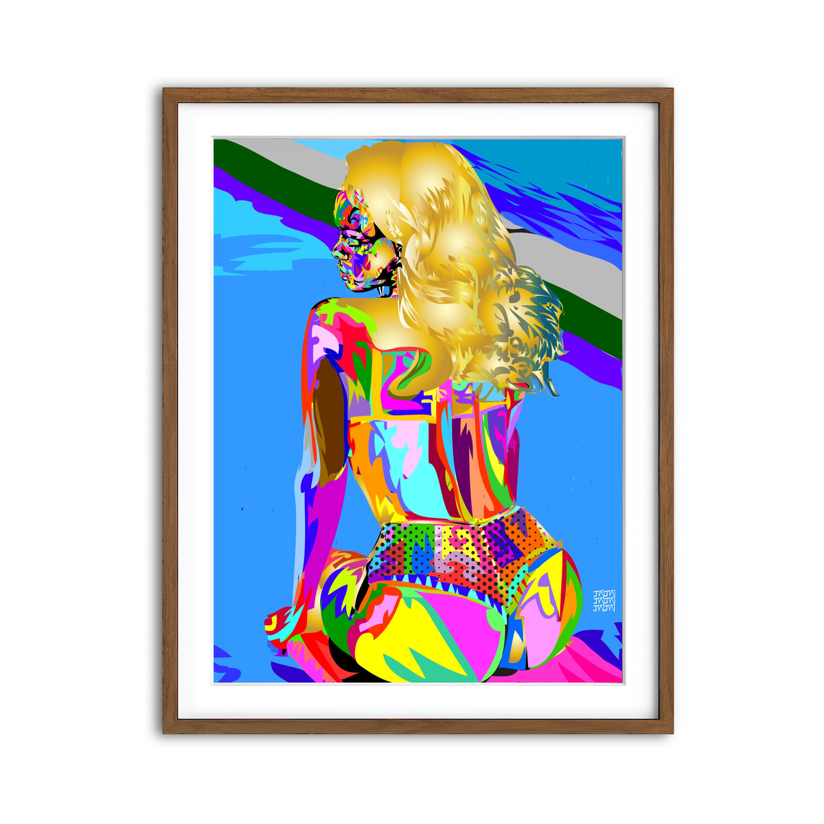 Framed Print 3x4 Walnut