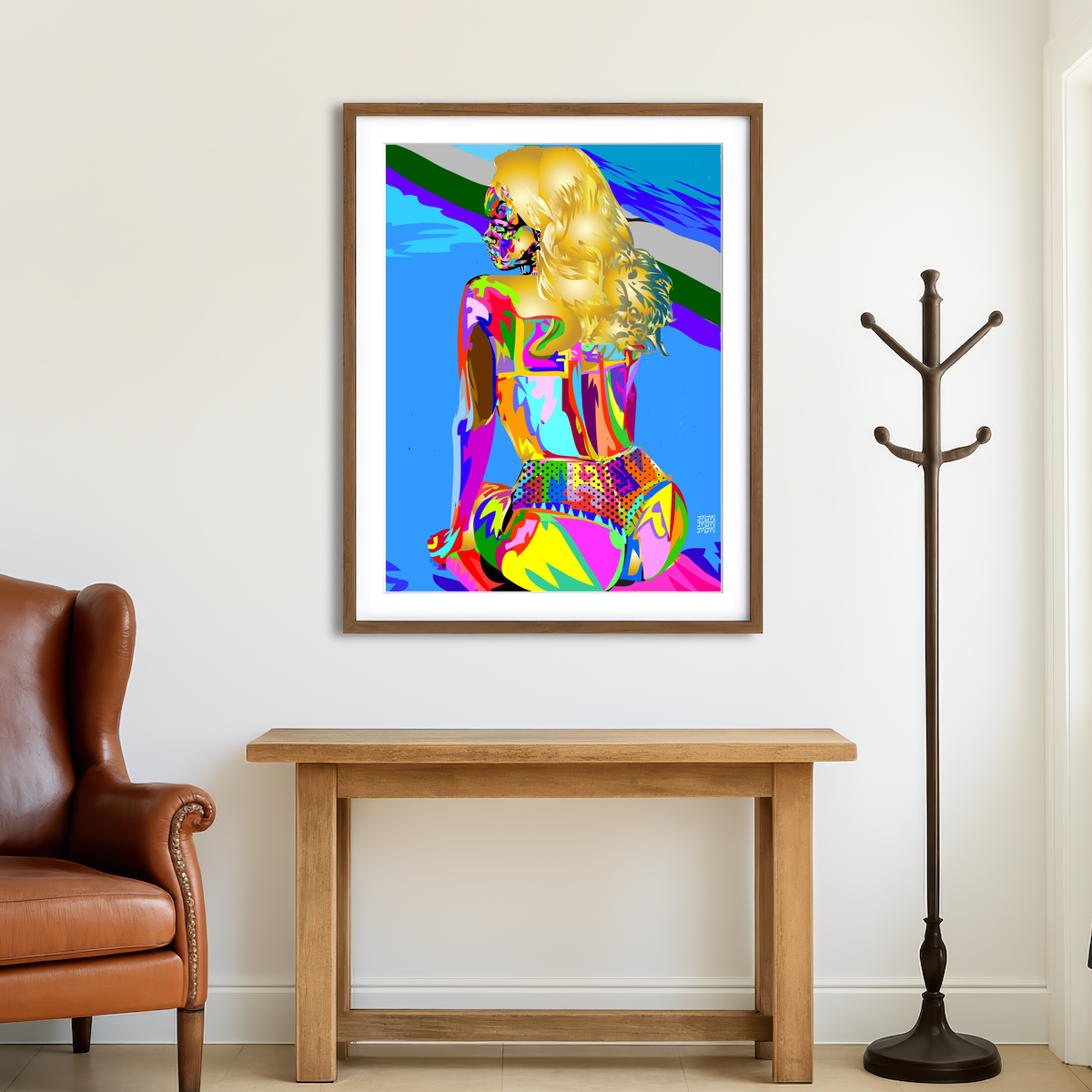 AUTO-MOCKUP ROOM | Rihanna Techno Drome Ass Wall Art