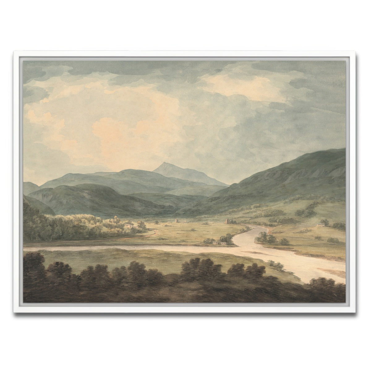 AUTO-MOCKUP WHITE | river lands | 1 Piece | White Framed Canvas | group=4x3