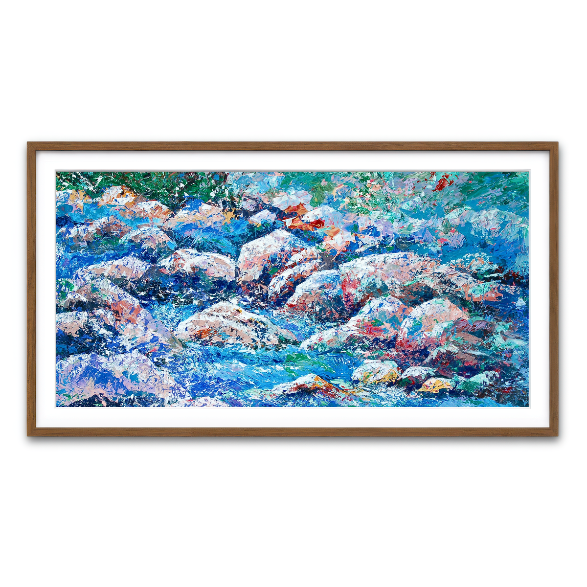 Framed Print 2x1 Walnut