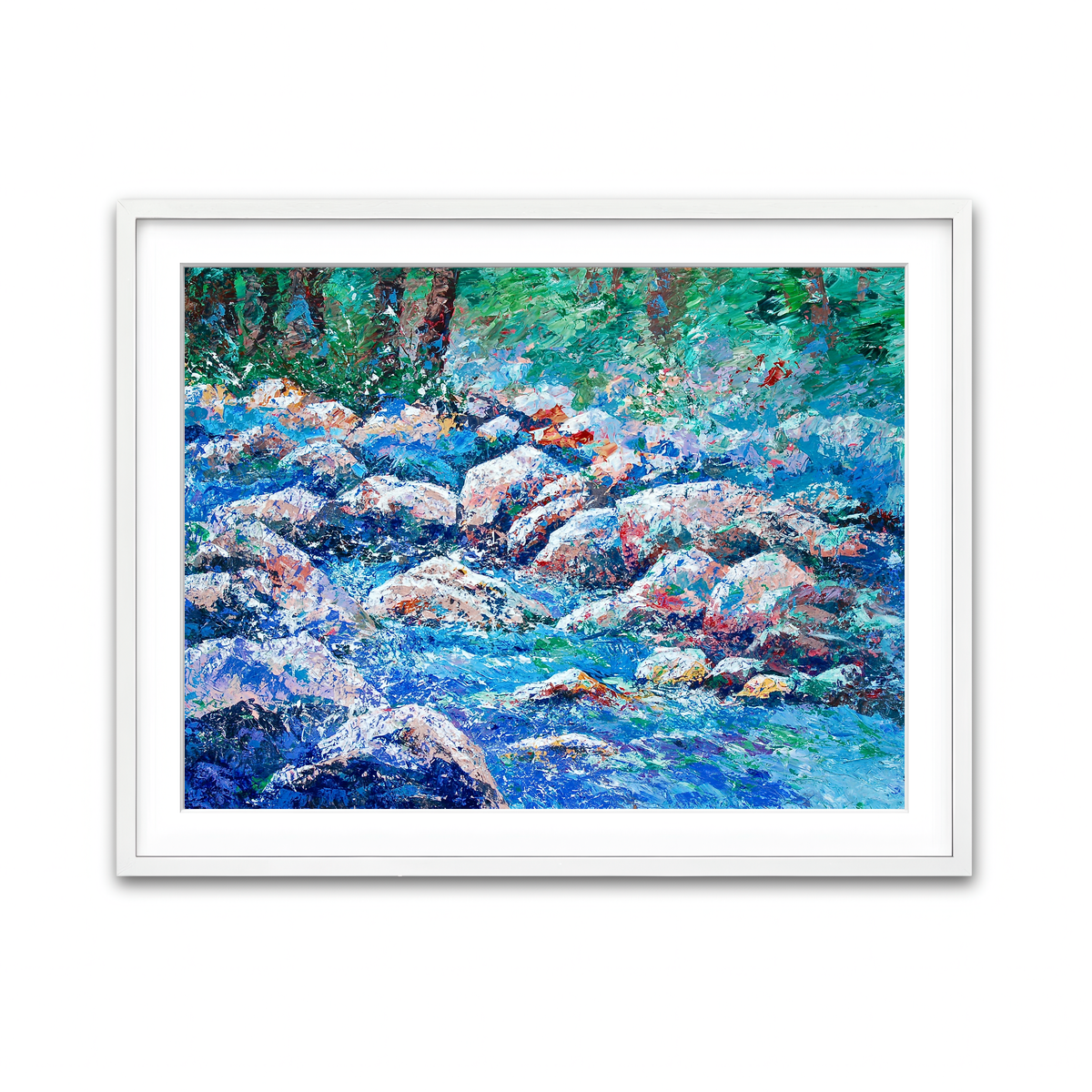 Framed Print 4x3 White