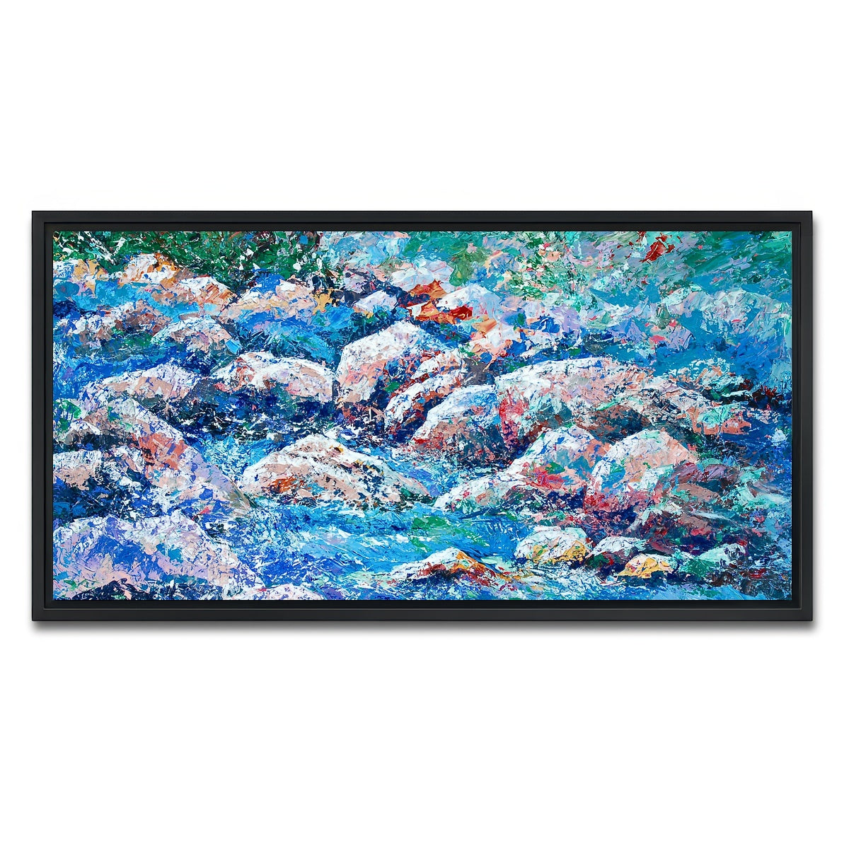 AUTO-MOCKUP WHITE | river rhapsody | 1 Piece | Black Framed Canvas | group=2x1