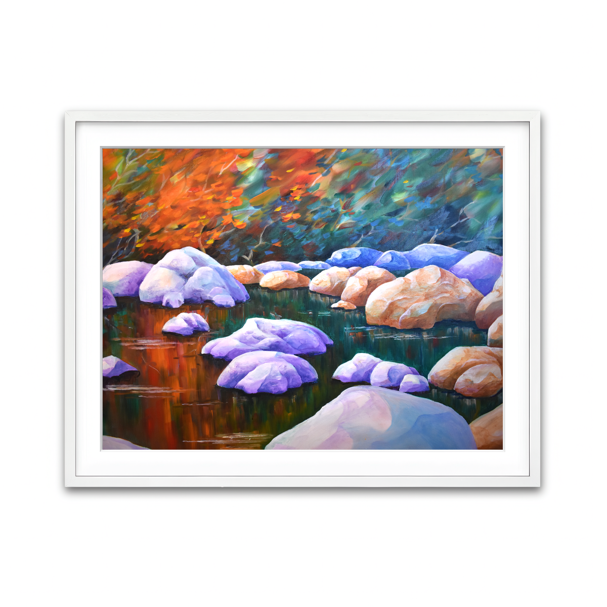 Framed Print 4x3 White