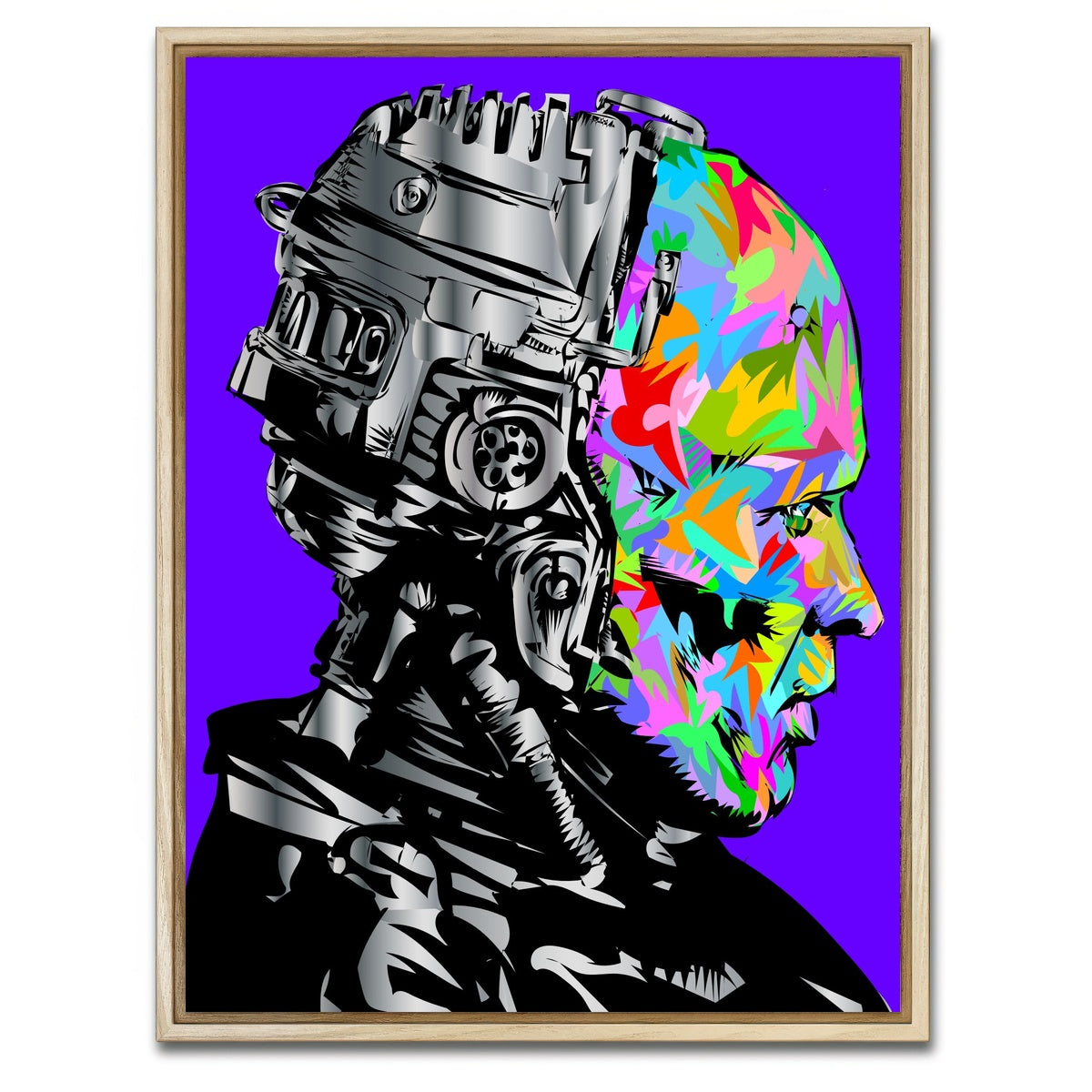 AUTO-MOCKUP WHITE | robo cop Color | 1 Piece | Natural Framed Canvas | group=3x4