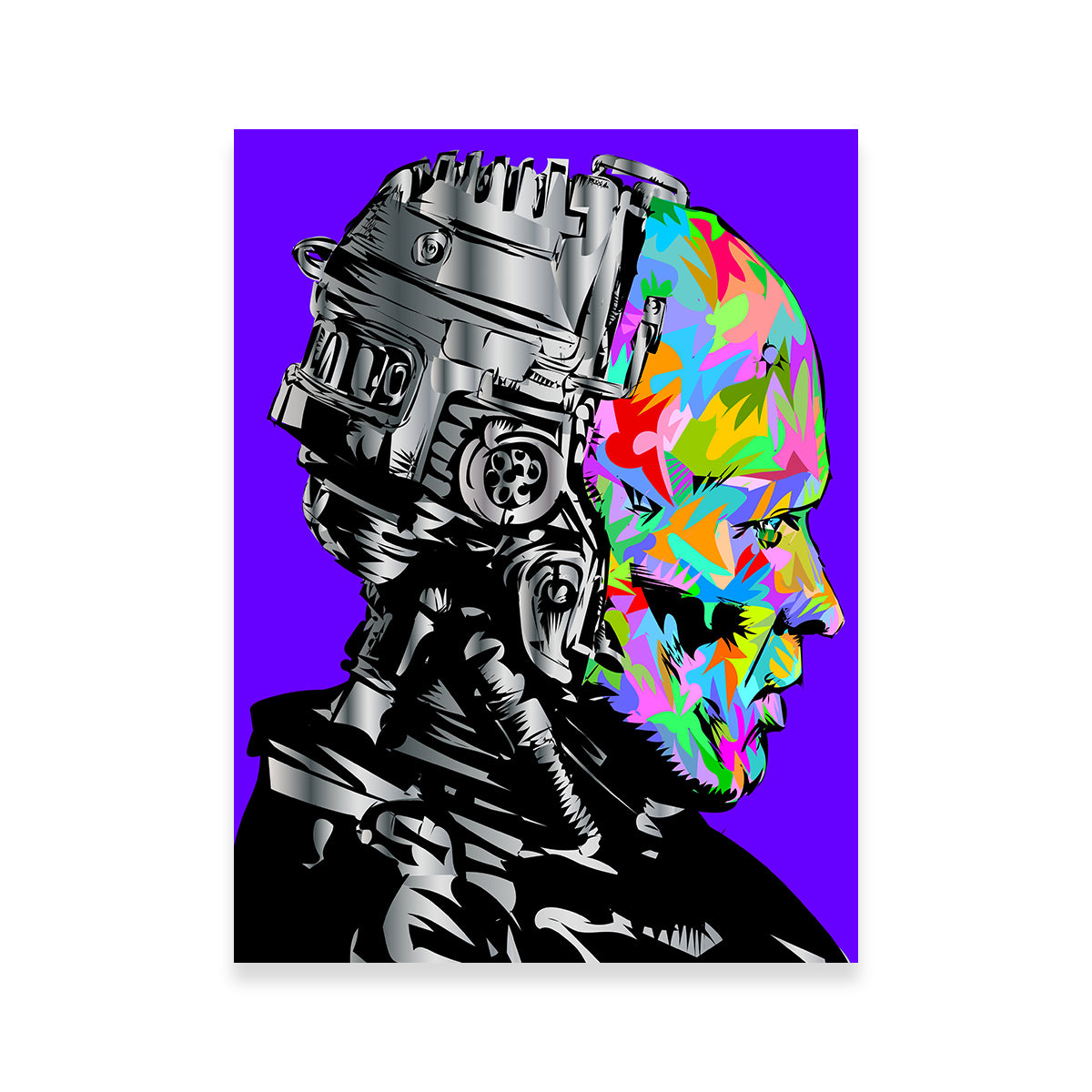 Robo Cop Color Wall Art