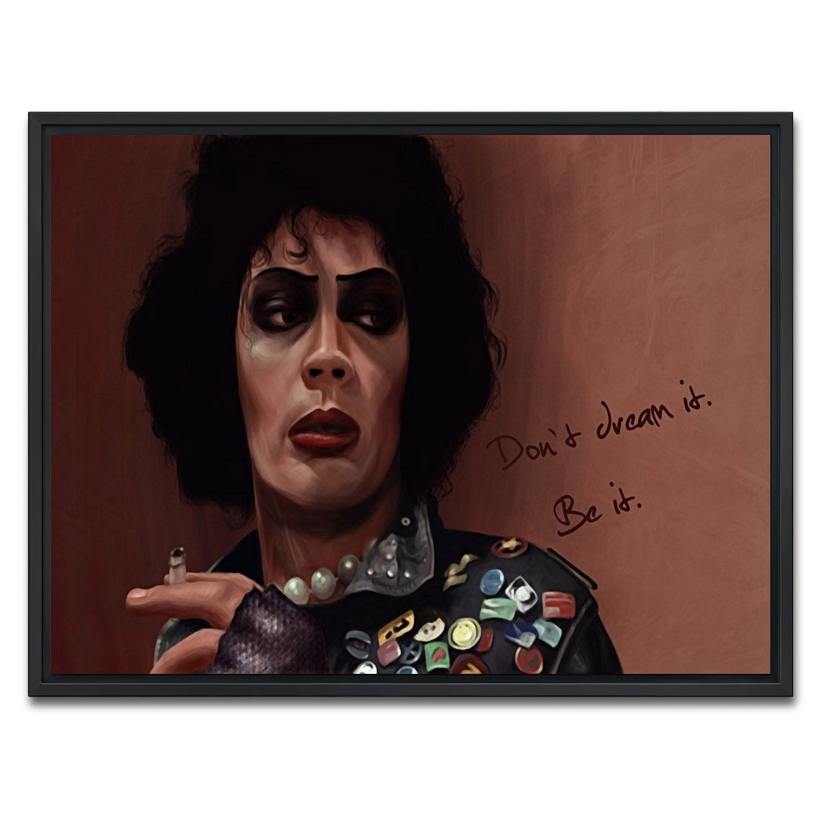 AUTO-MOCKUP WHITE | rocky horror | 1 Piece | Black Framed Canvas | group=4x3