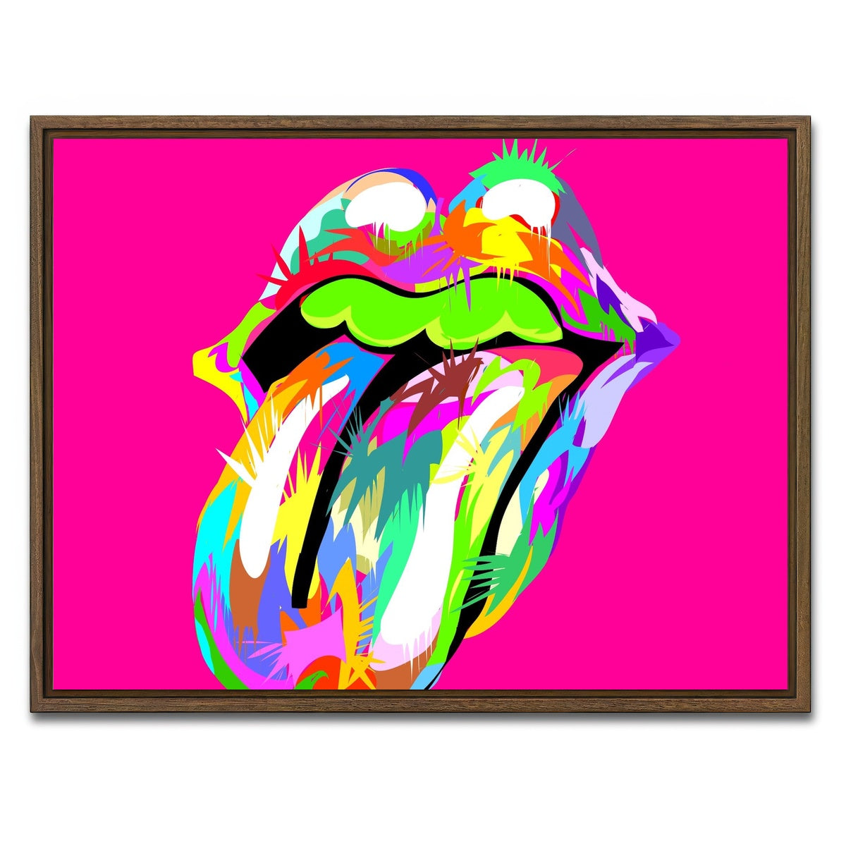 AUTO-MOCKUP WHITE | rolling mouth swag | 1 Piece | Walnut Framed Canvas | group=4x3