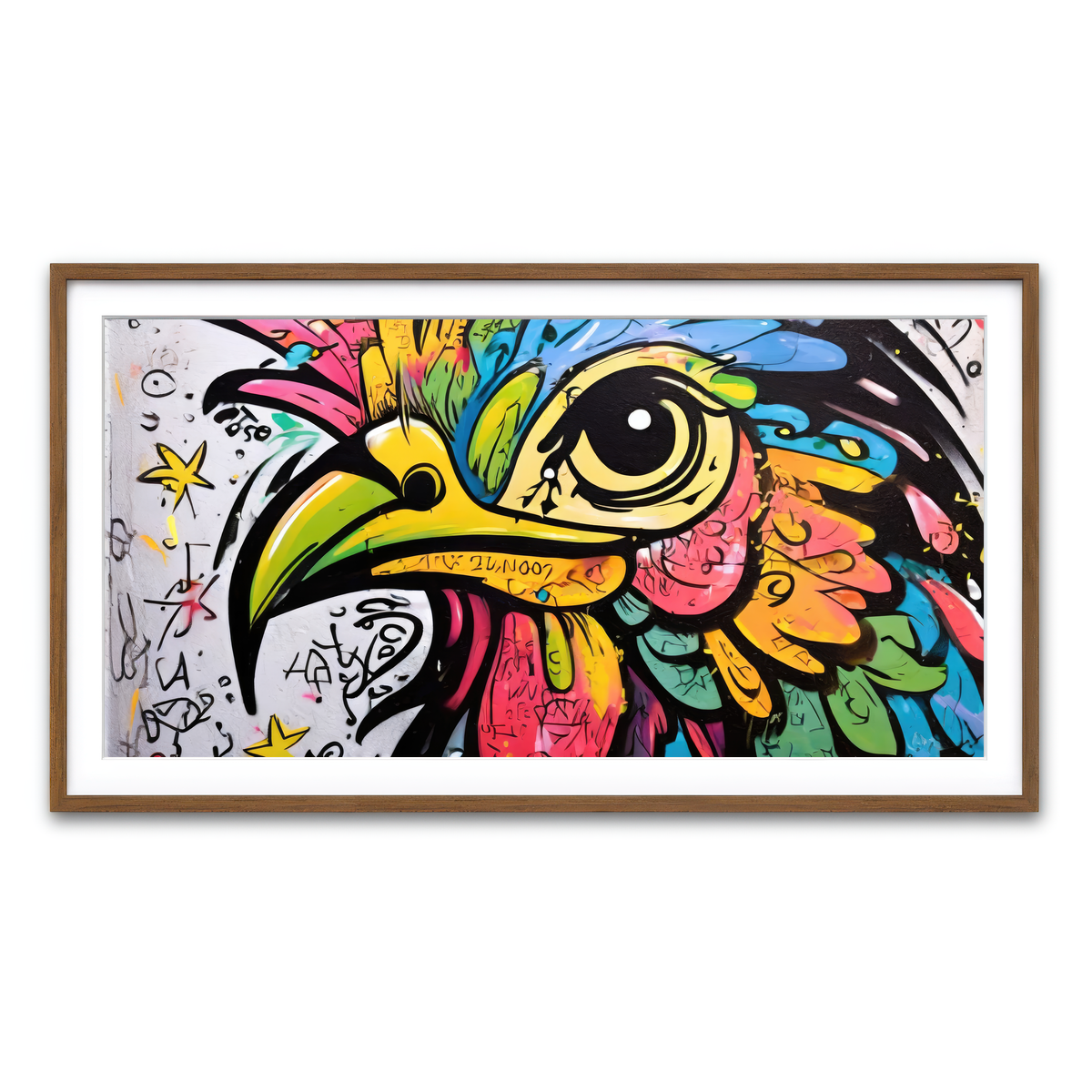 Framed Print 2x1 Walnut