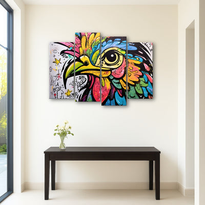 AUTO-MOCKUP ROOM | rooster graffiti