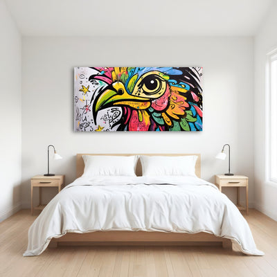 AUTO-MOCKUP ROOM | rooster graffiti