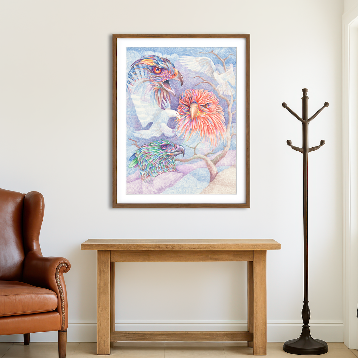 AUTO-MOCKUP ROOM | Rulers Of The Sky Wall Art