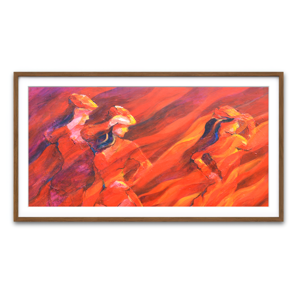 Framed Print 2x1 Walnut