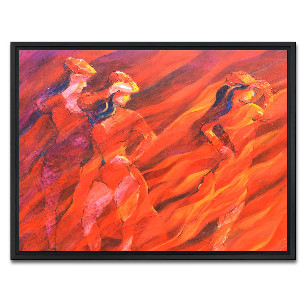 AUTO-MOCKUP WHITE | salsa over charcoal | 1 Piece | Black Framed Canvas | group=4x3