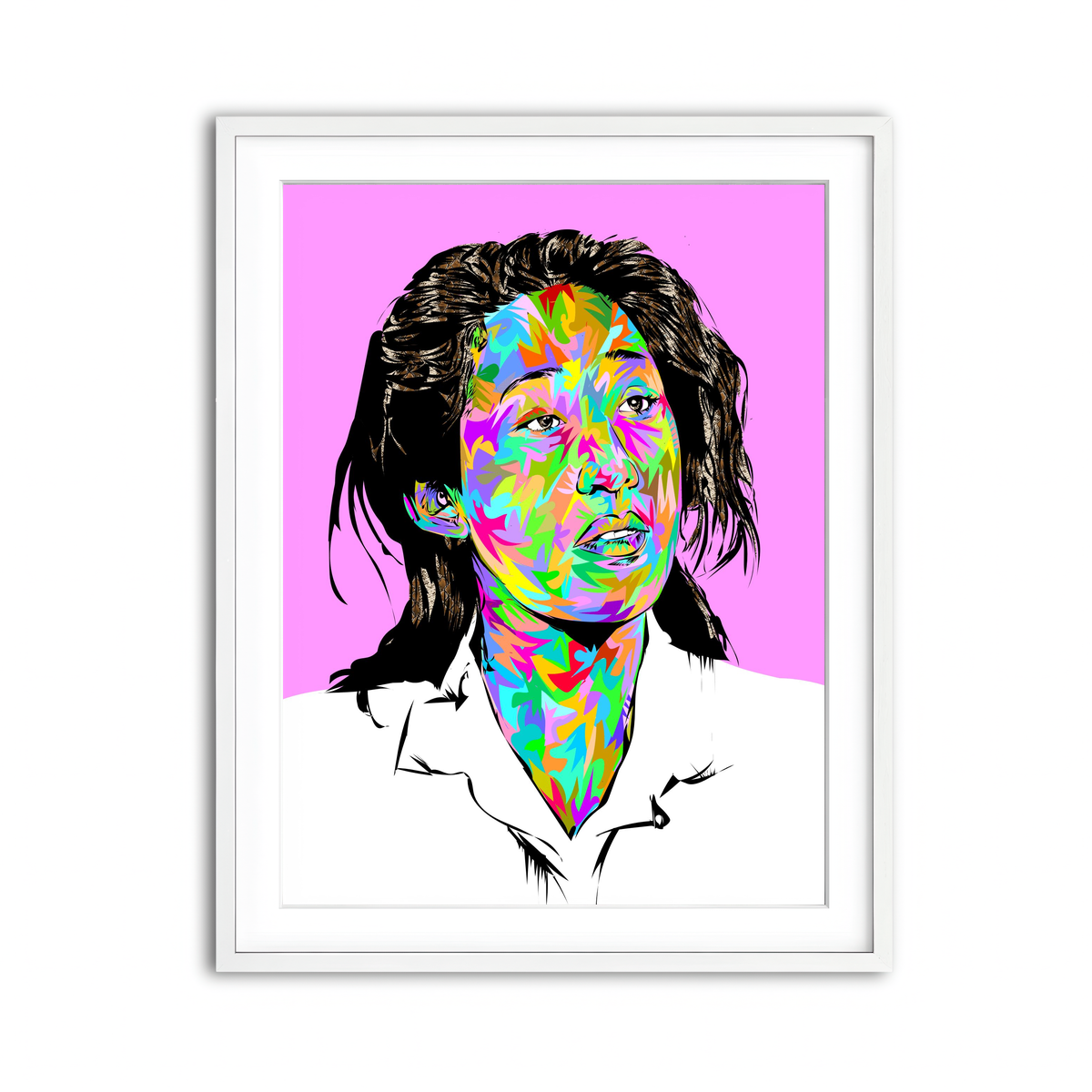 Framed Print 3x4 White