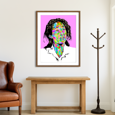 AUTO-MOCKUP ROOM | Sandra Oh Wall Art