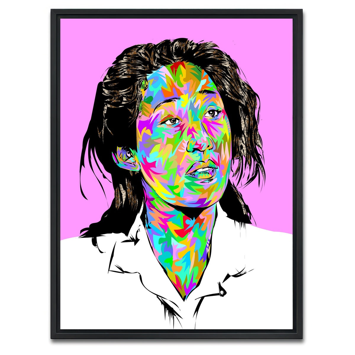 AUTO-MOCKUP WHITE | sandra oh | 1 Piece | Black Framed Canvas | group=3x4