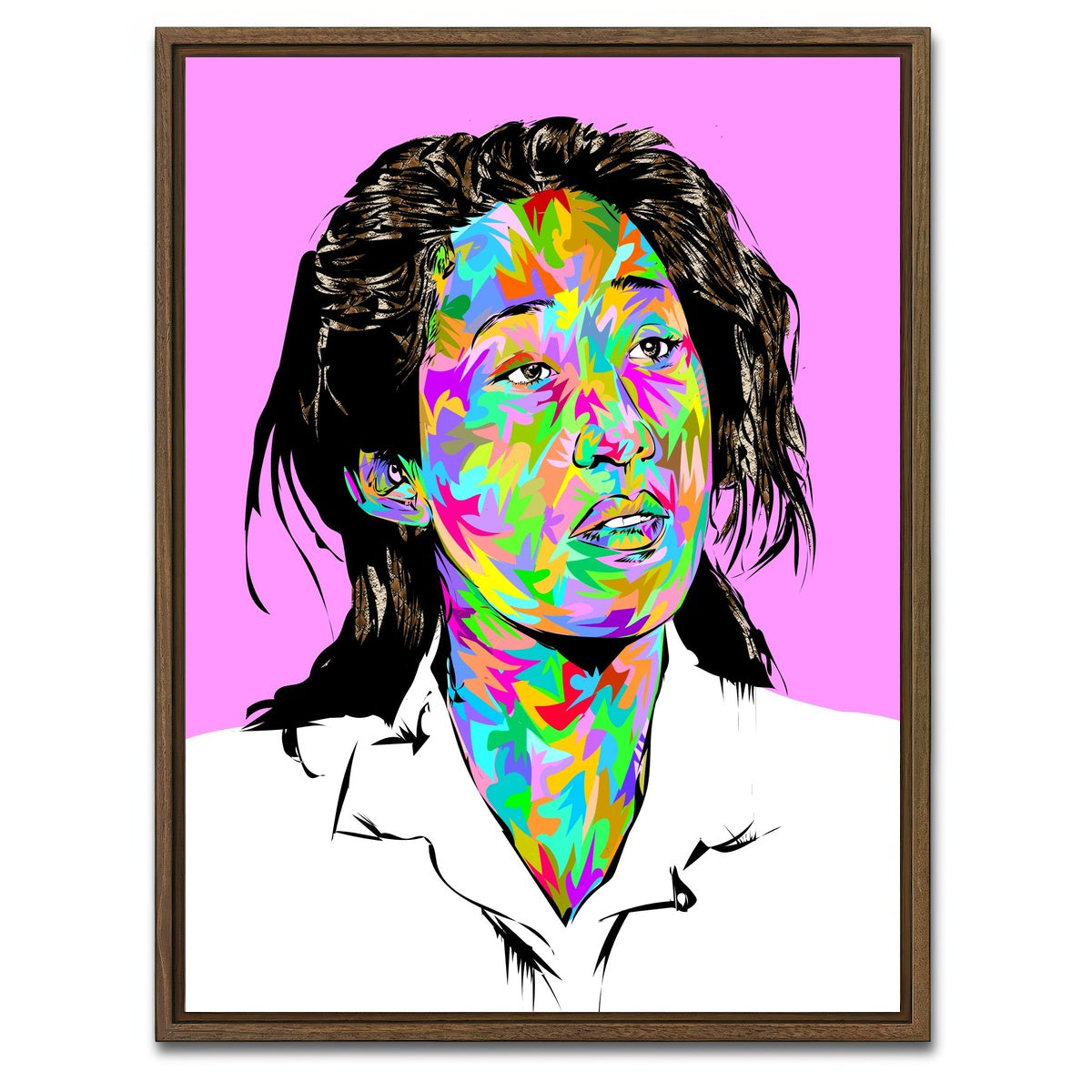 AUTO-MOCKUP WHITE | sandra oh | 1 Piece | Walnut Framed Canvas | group=3x4