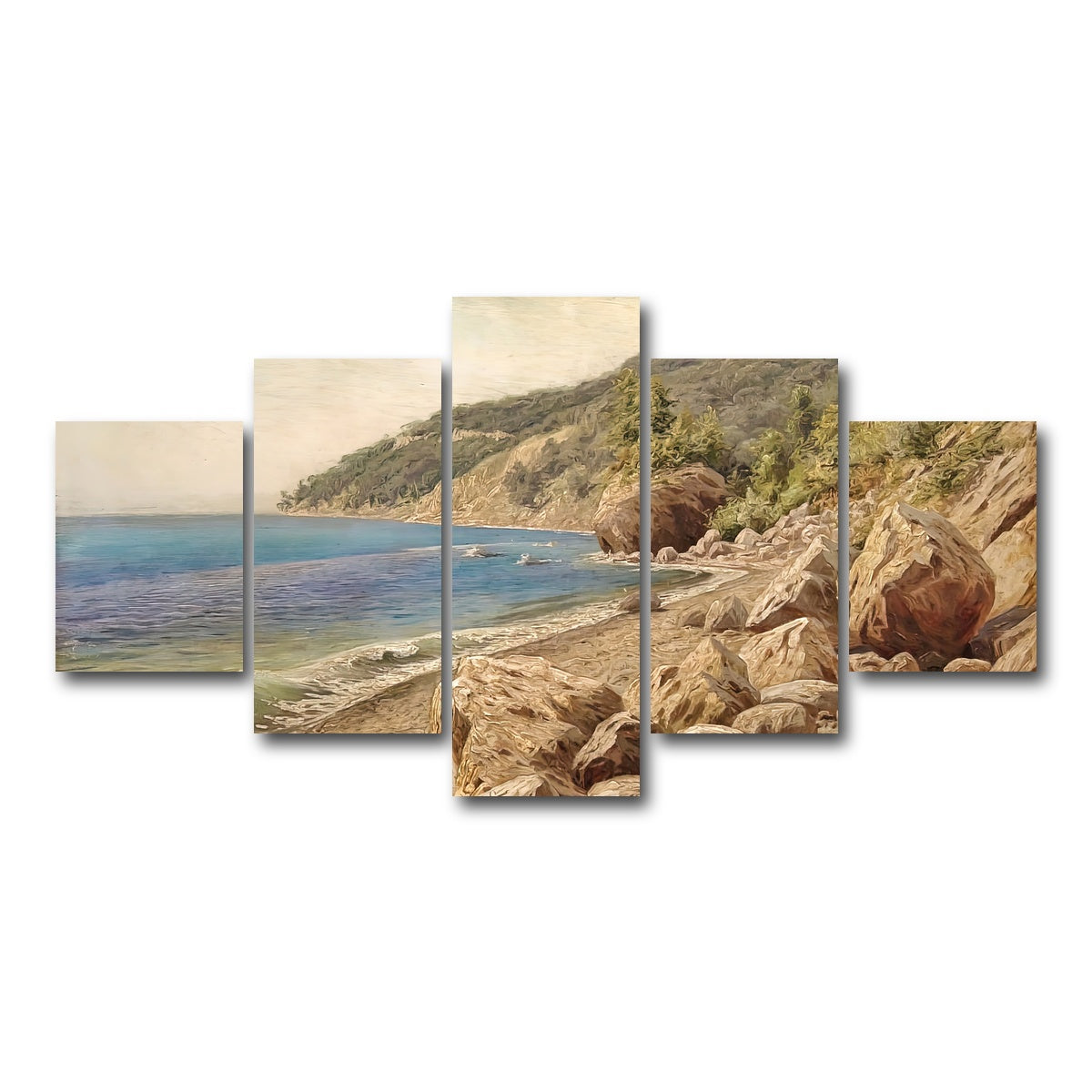 AUTO-MOCKUP WHITE | sandstone beach | 5 Piece | Gallery Wrap Canvas | group=5_short