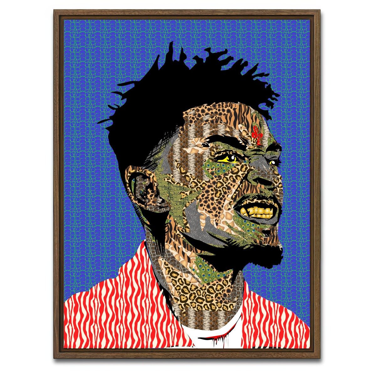 AUTO-MOCKUP WHITE | savage | 1 Piece | Walnut Framed Canvas | group=3x4