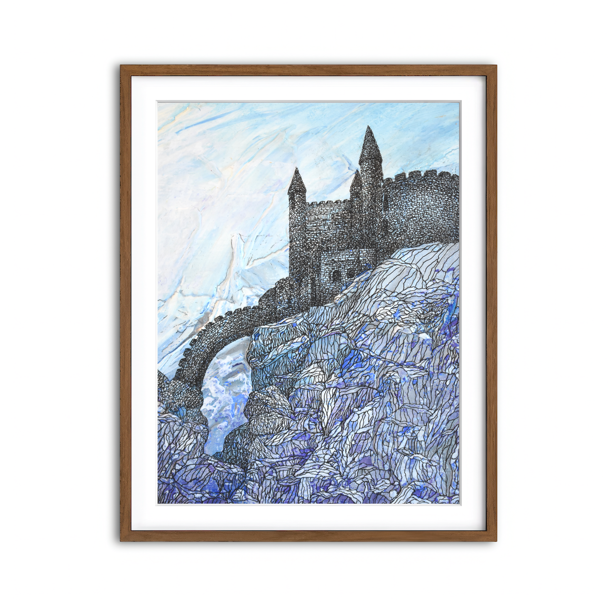 Framed Print 3x4 Walnut