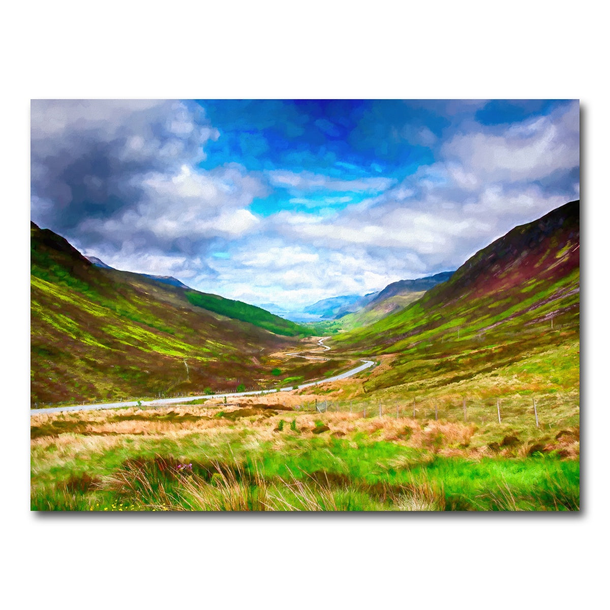 AUTO-MOCKUP WHITE | scottish highlands | 1 Piece | Gallery Wrap Canvas | group=4x3