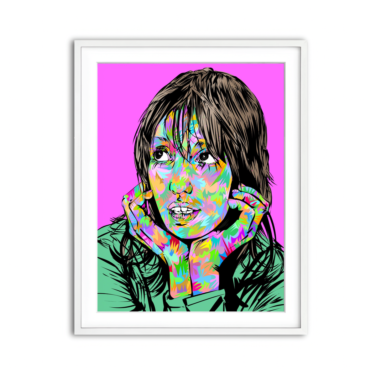 Framed Print 3x4 White