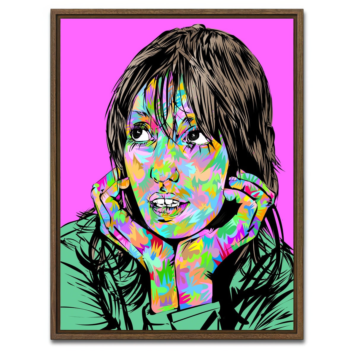 AUTO-MOCKUP WHITE | shelley duvall | 1 Piece | Walnut Framed Canvas | group=3x4