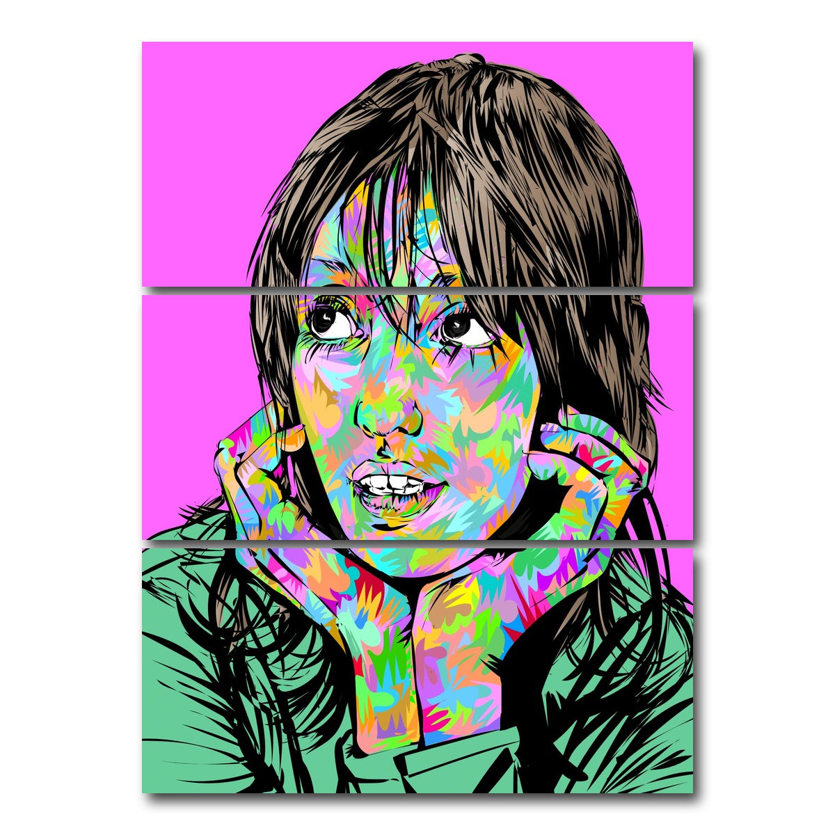 AUTO-MOCKUP WHITE | shelley duvall | 3 Piece | Gallery Wrap Canvas | group=8x18_stacked