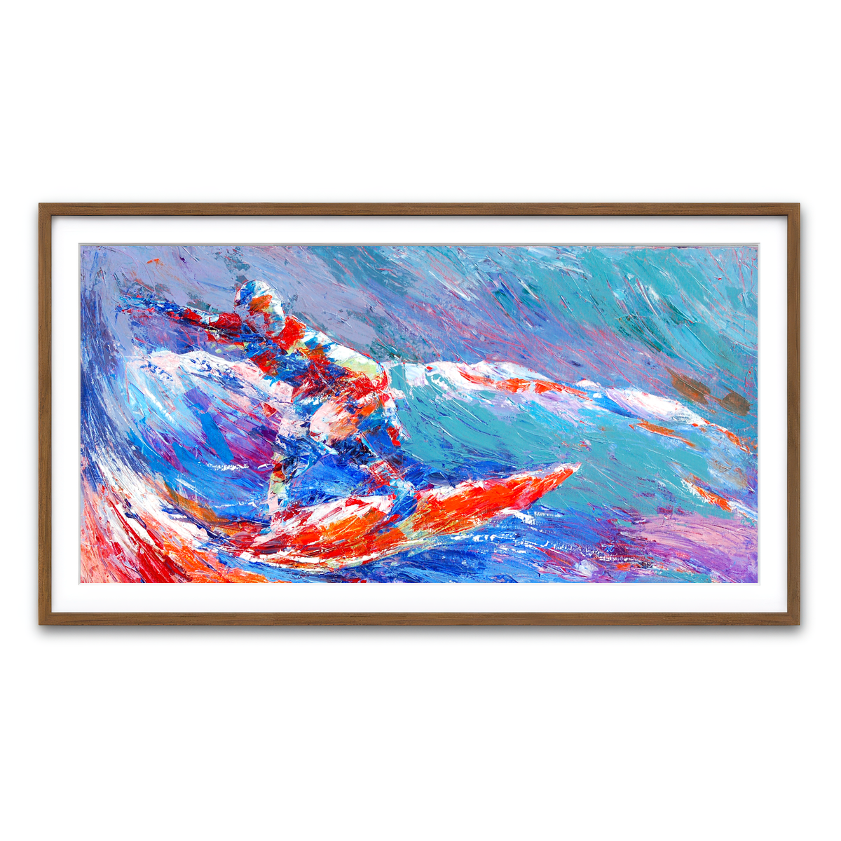 Framed Print 2x1 Walnut