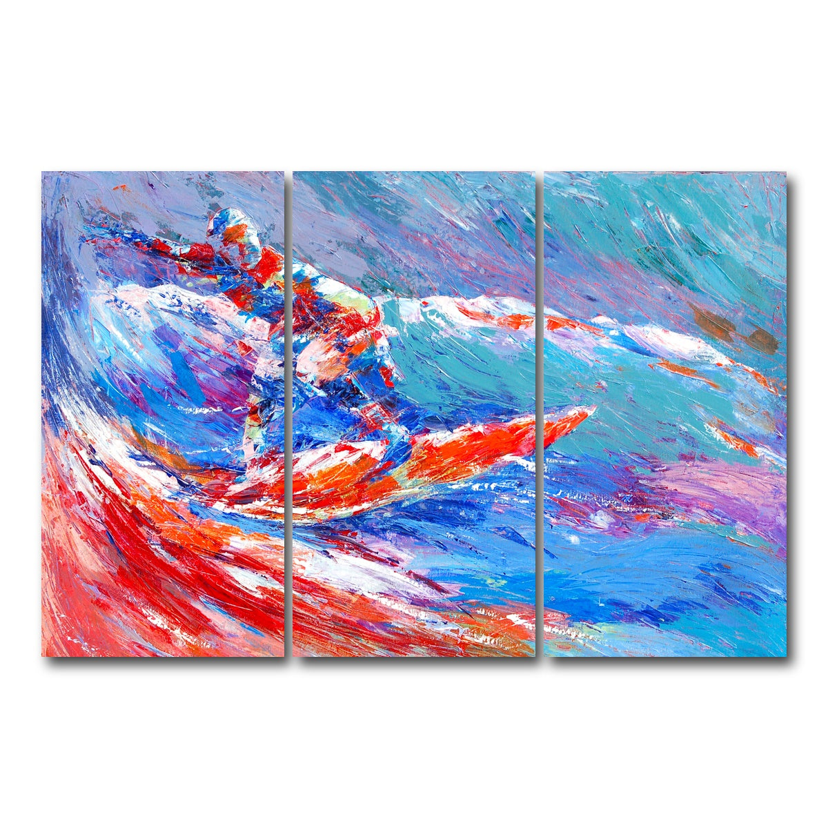 AUTO-MOCKUP WHITE | shortboard splash | 3 Piece | Gallery Wrap Canvas | group=12x24