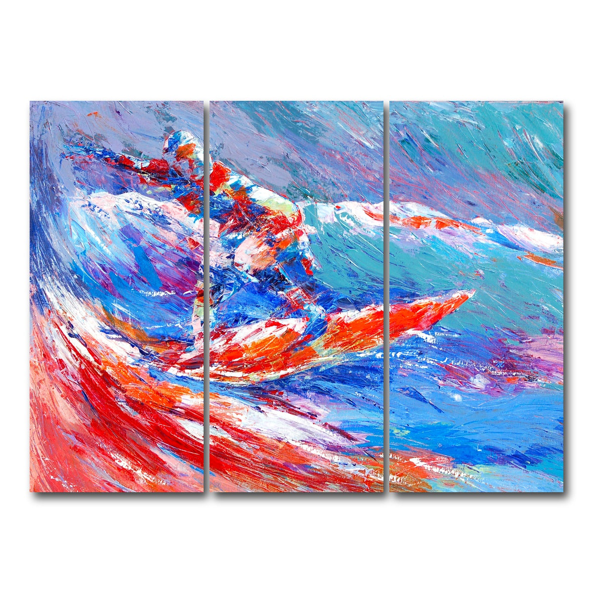 AUTO-MOCKUP WHITE | shortboard splash | 3 Piece | Gallery Wrap Canvas | group=8x18