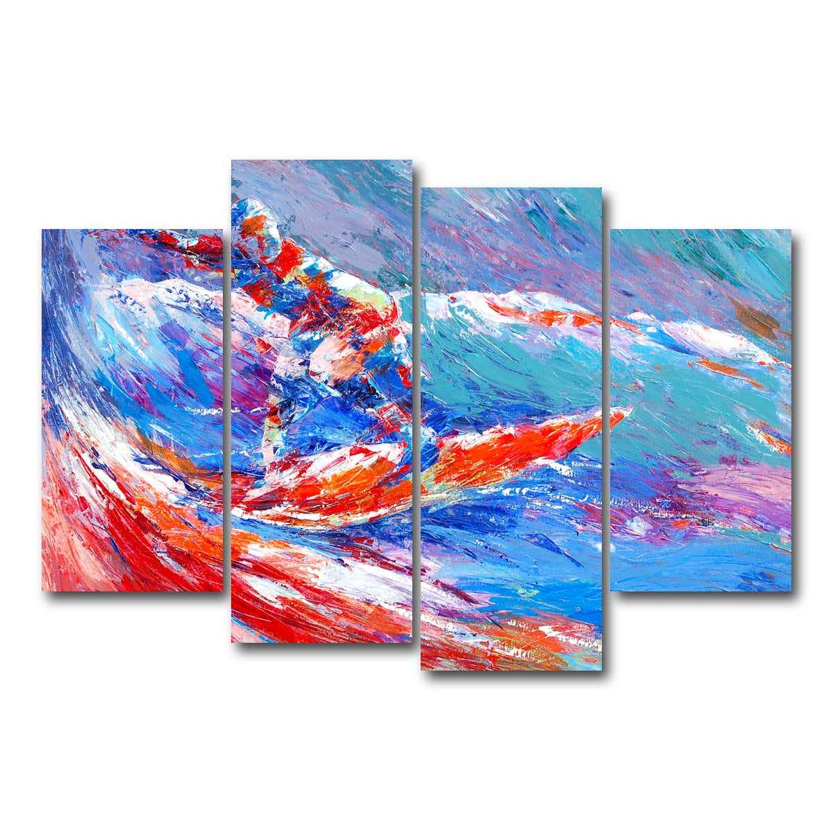 AUTO-MOCKUP WHITE | shortboard splash | 4 Piece | Gallery Wrap Canvas | group=4_short