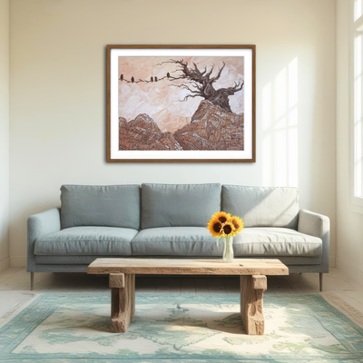 AUTO-MOCKUP ROOM | Silence Of The Ravens Wall Art