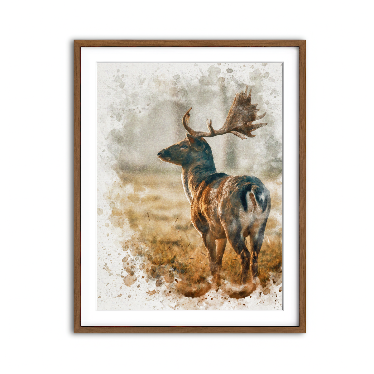 Framed Print 3x4 Walnut