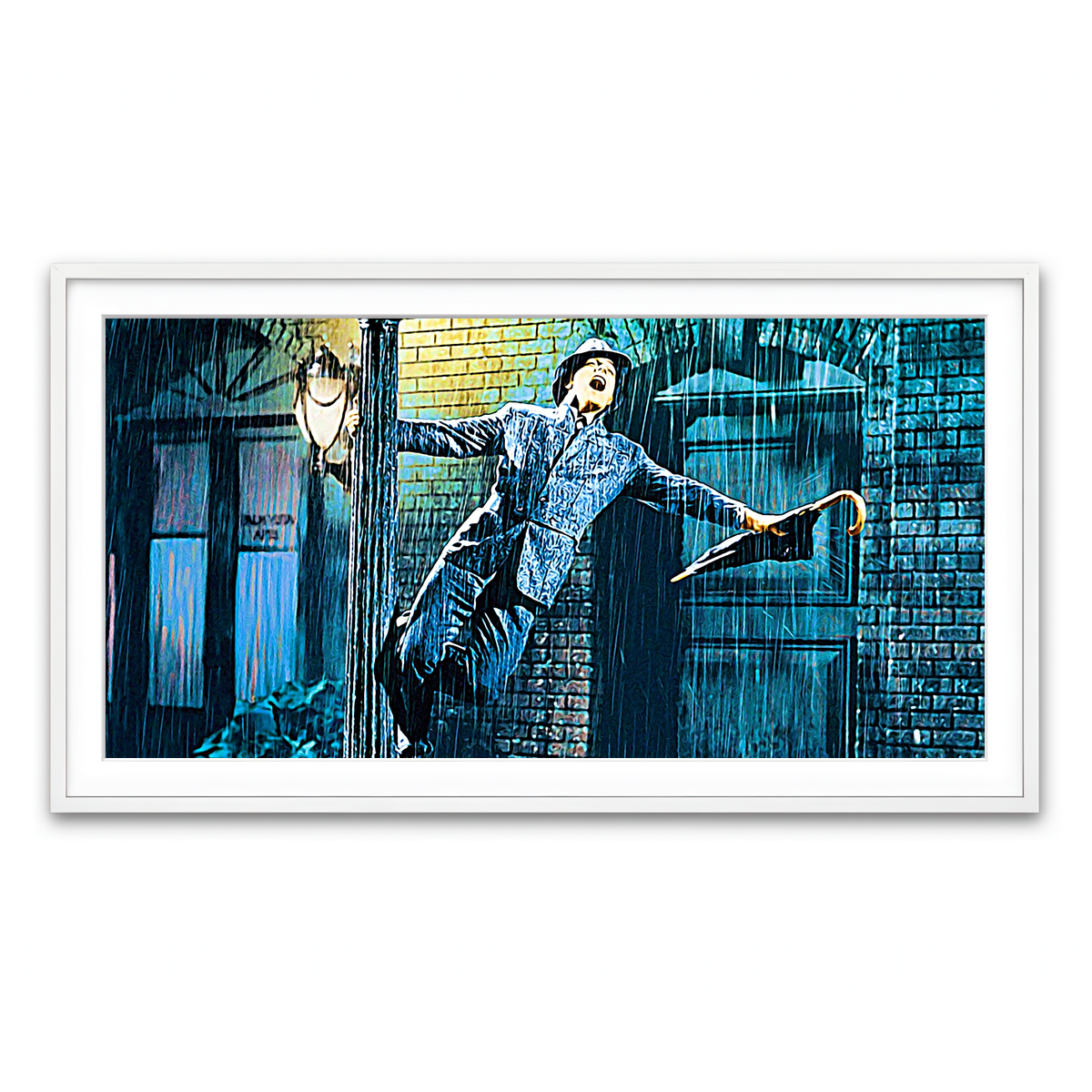 Framed Print 2x1 White