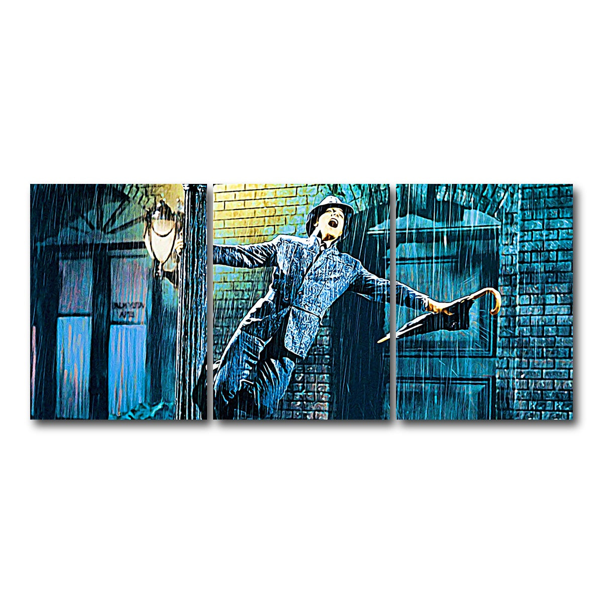 AUTO-MOCKUP WHITE | singin' in the rain | 3 Piece | Gallery Wrap Canvas | group=18x24