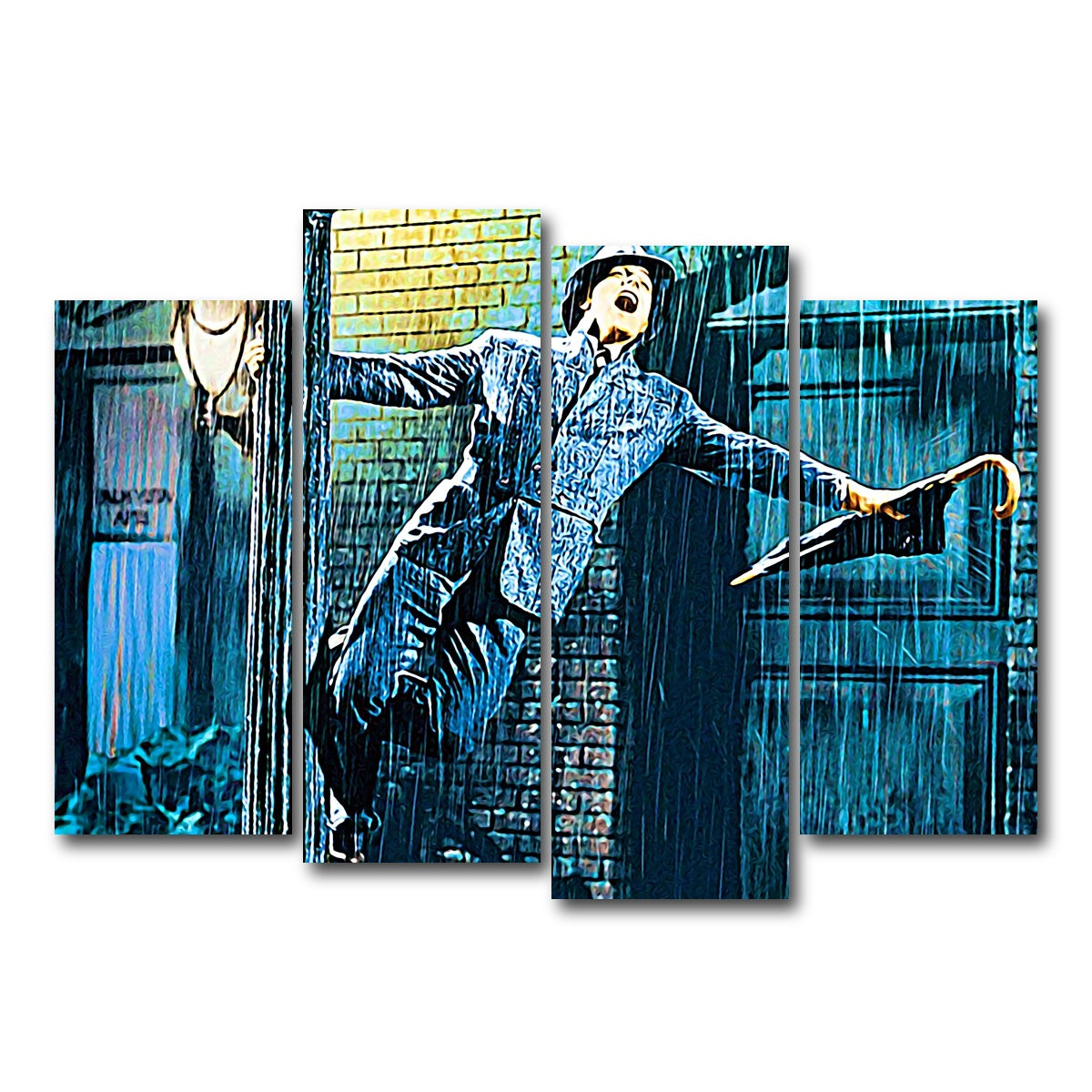 AUTO-MOCKUP WHITE | singin' in the rain | 4 Piece | Gallery Wrap Canvas | group=4_normal