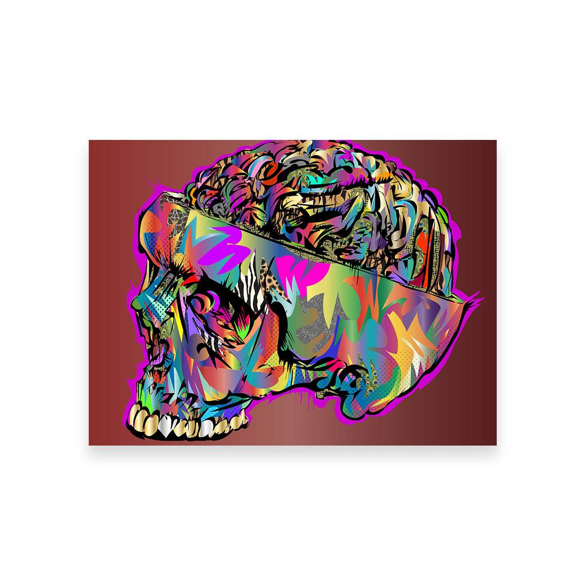 Skull Brain Wall Art