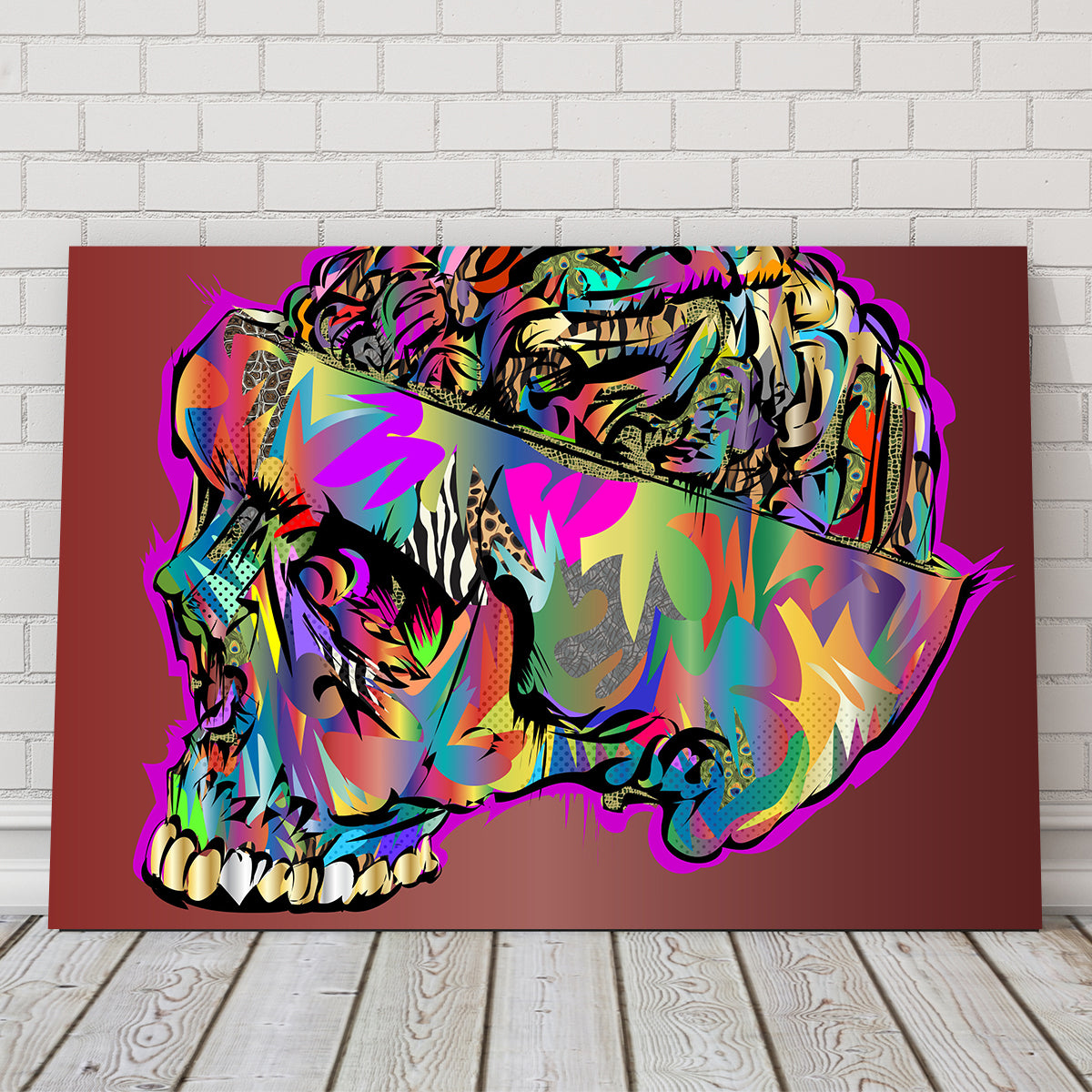 Skull Brain Wall Art