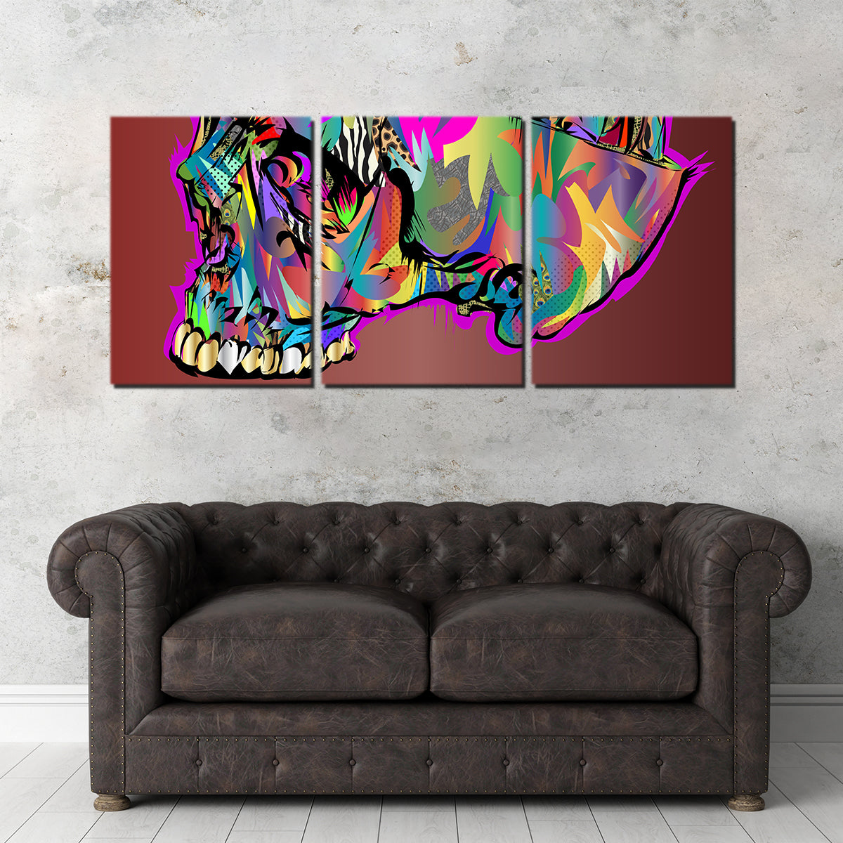 Skull Brain Wall Art