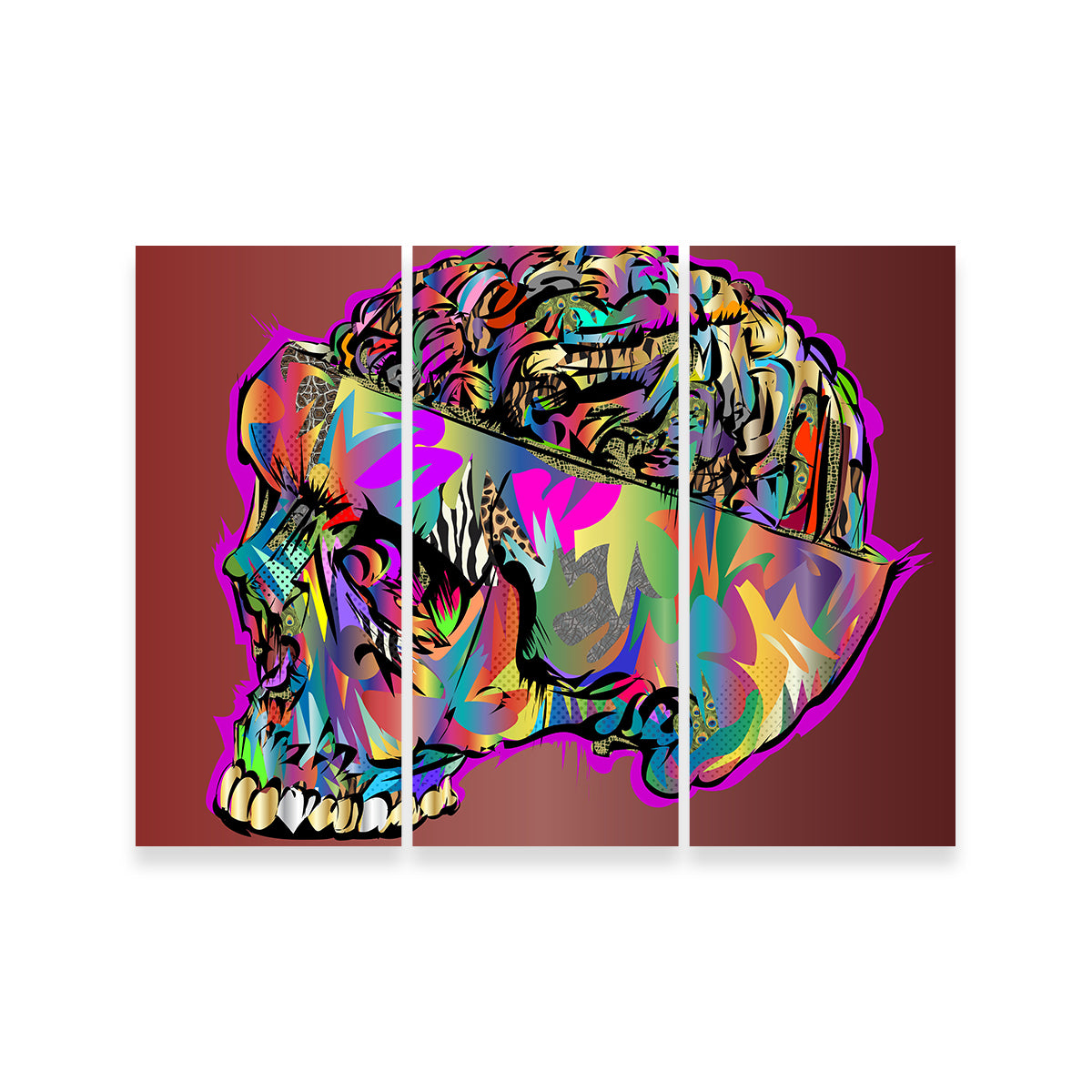 Skull Brain Wall Art