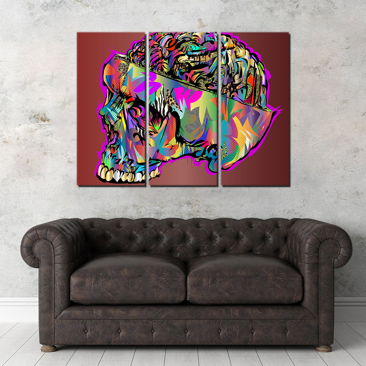 Skull Brain Wall Art