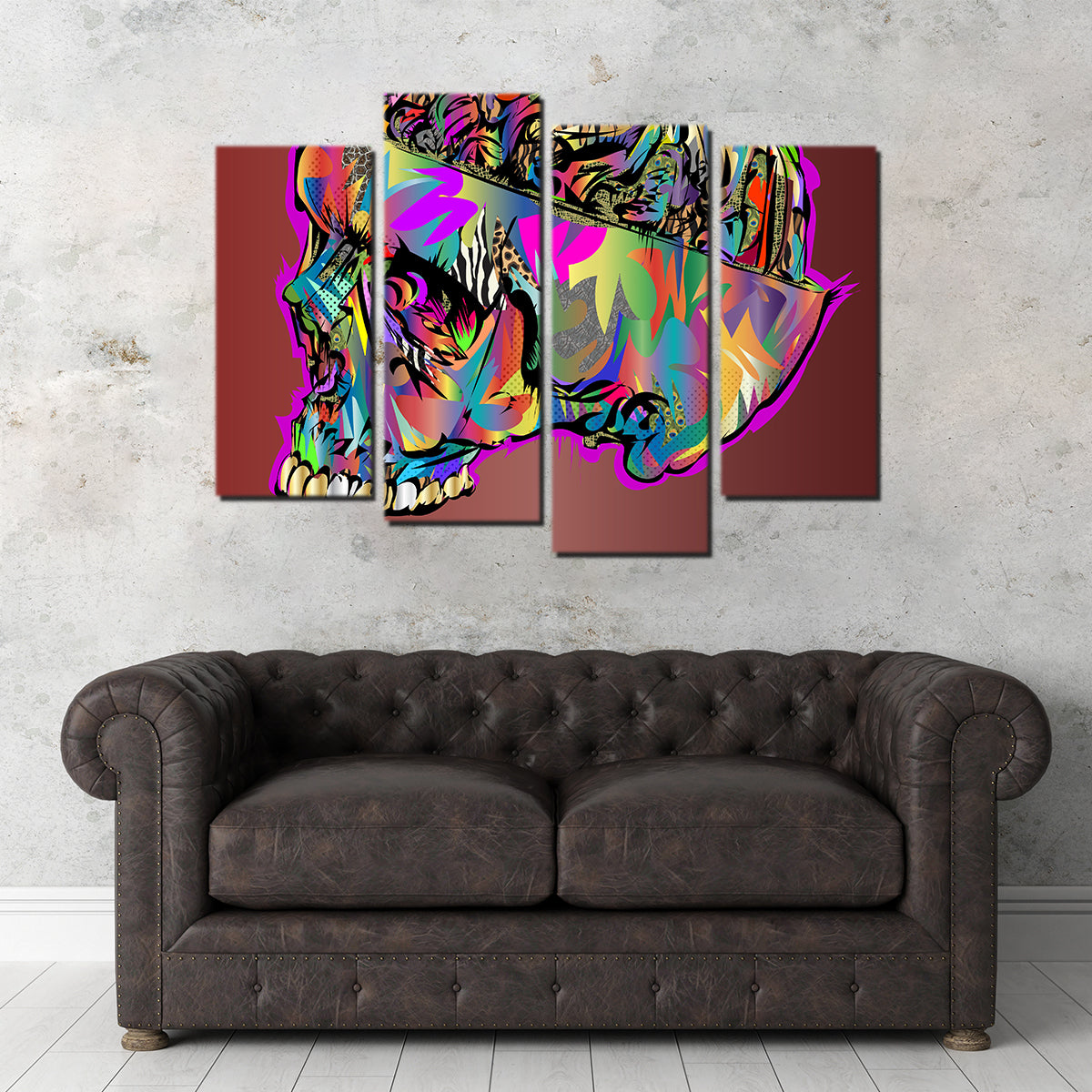 Skull Brain Wall Art