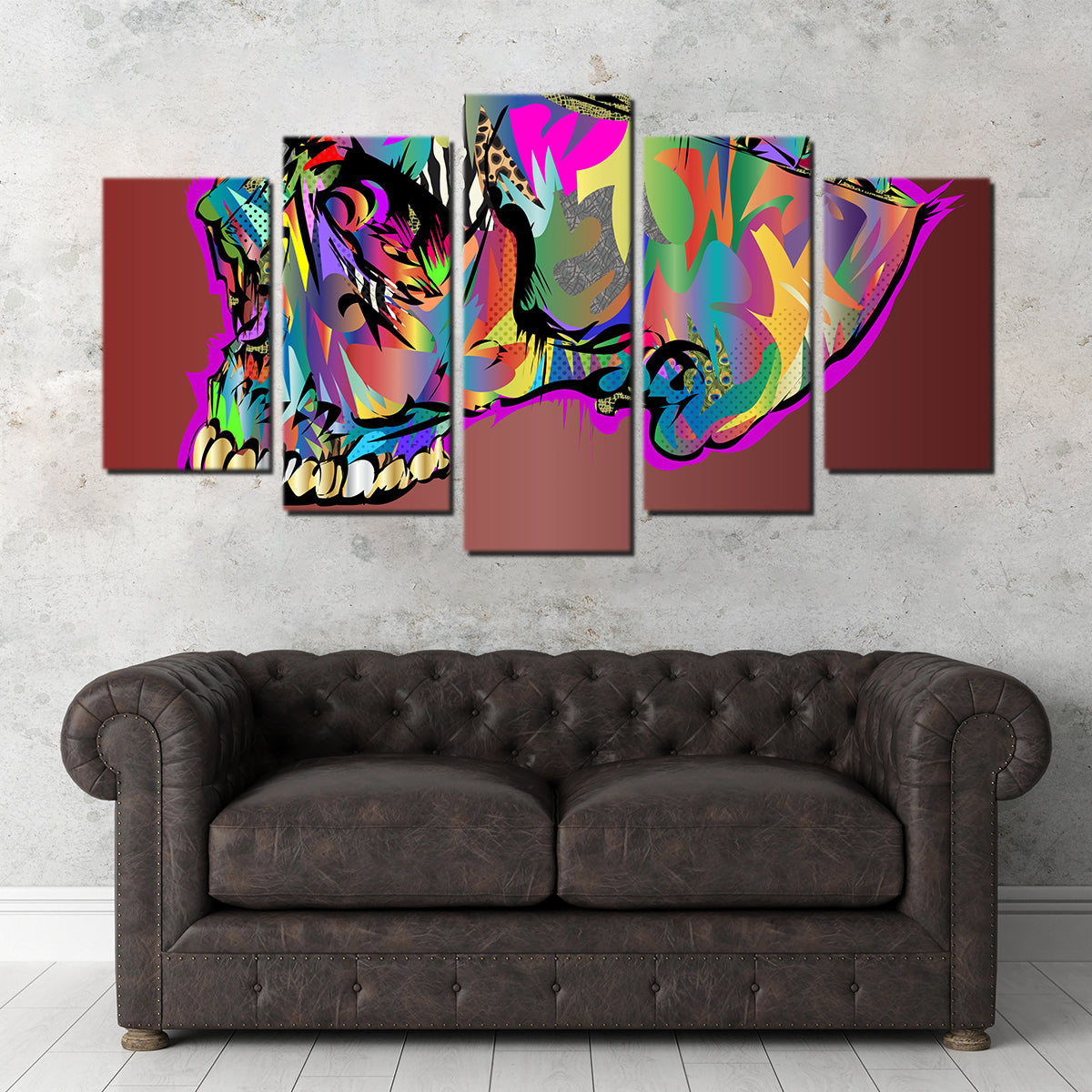Skull Brain Wall Art