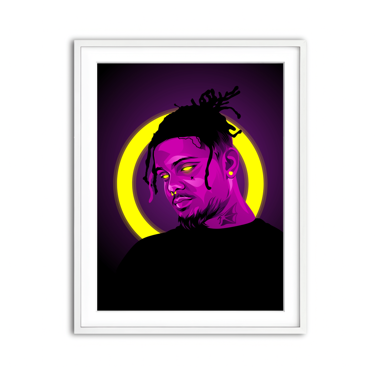 Framed Print 3x4 White