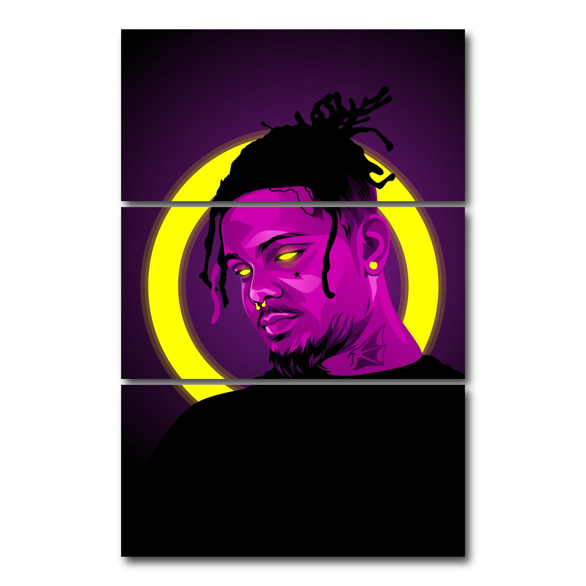 AUTO-MOCKUP WHITE | smokepurpp | 3 Piece | Gallery Wrap Canvas | group=12x24_stacked